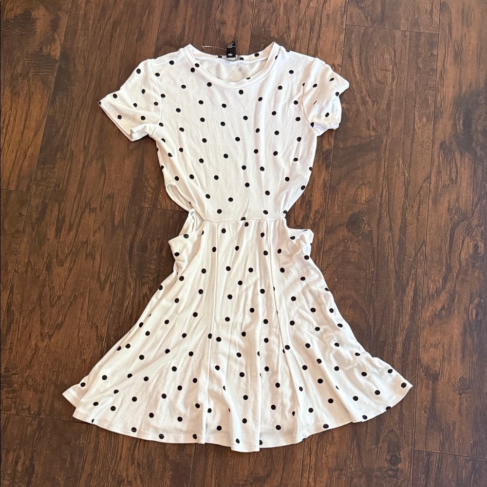 Forever 21 Black Polka Dot Mini Dress